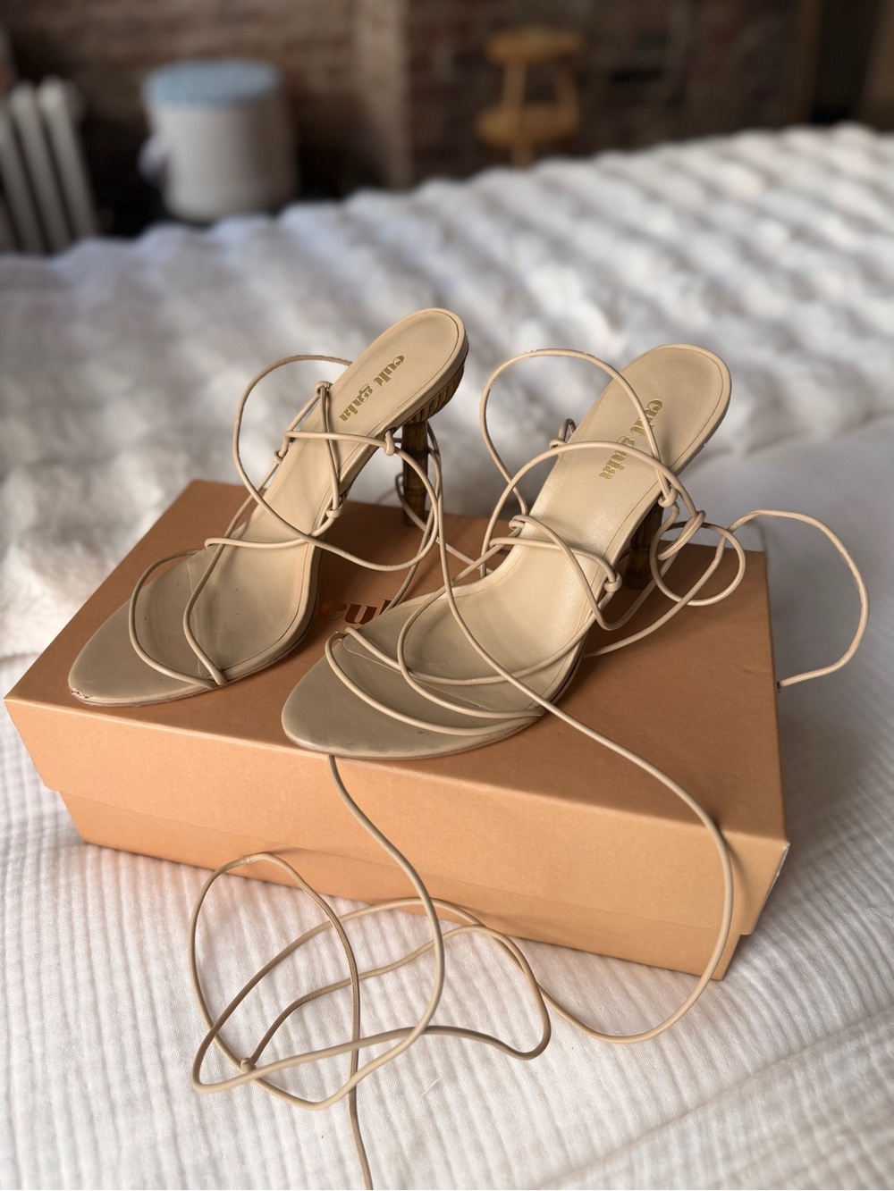 Cult Gaia Soleil Sandals – Sand – Size 38